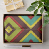 Levendige multi-gekleurde diagonale strepen geomet tissuepapier (Geschenk)