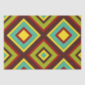 Levendige multi-gekleurde diagonale strepen geomet tissuepapier (Voorkant)