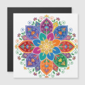Levendige multi-kleur bloemrijke Mandala vector ku (Voorkant / Achterkant)