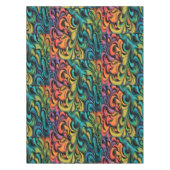 Levendige Multi-Kleur Draaikunst Tafelkleed (Voorkant)