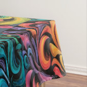 Levendige Multi-Kleur Draaikunst Tafelkleed (Voorbeeld)