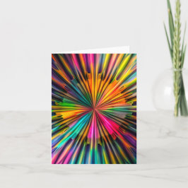 Levendige Multicolor Starburst Kaart