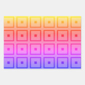 Levendige multicoWrapping Paper Flat Sheet Set van (Voorkant 3)