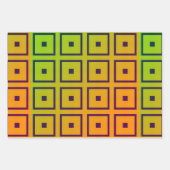 Levendige multicoWrapping Paper Flat Sheet Set van (Voorkant)