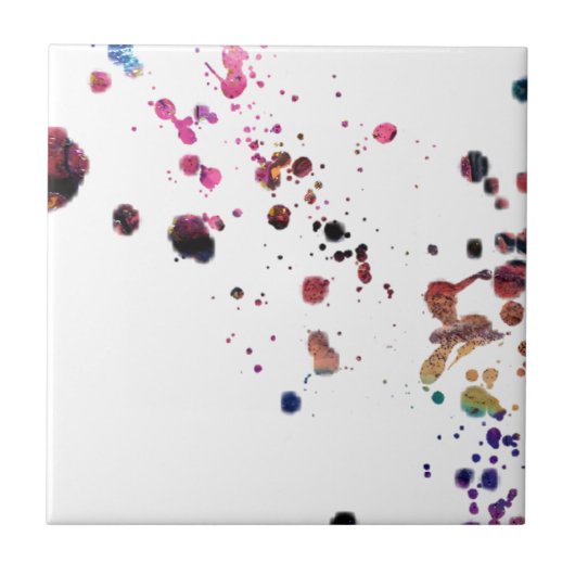 Levendige multigekleurde multigekleurde snippers d tegeltje (Voorkant)