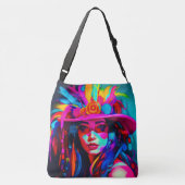 Levendige muze crossbody tas (Achterkant)