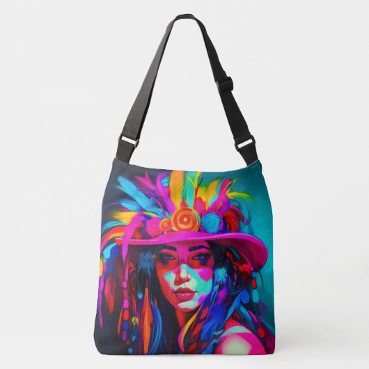 Levendige muze crossbody tas (Voorkant)