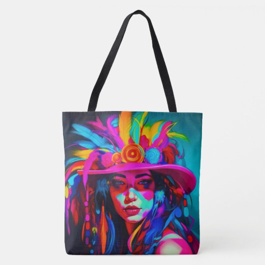 Levendige muze tote bag (Voorkant)