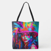 Levendige muze tote bag (Achterkant)