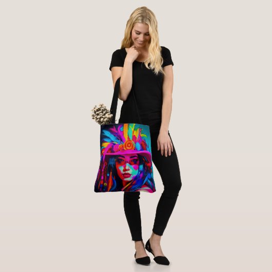 Levendige muze tote bag (Op model)