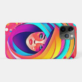 Levendige muziekstroom Case-Mate iPhone case (Achterkant (horizontaal))