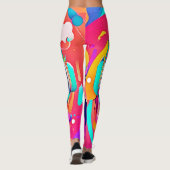 Levendige muziekstroom leggings (Achterkant)