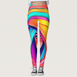 Levendige muziekstroom leggings