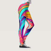 Levendige muziekstroom leggings (Rechts)