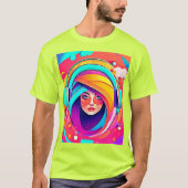Levendige muziekstroom t-shirt (Voorkant)