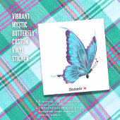 Levendige Mystic Butterfly Custom Vinyl Sticker