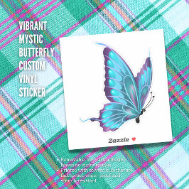 Levendige Mystic Butterfly Custom Vinyl Sticker