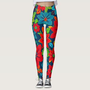 Levendige naadloze patroon Leggings - Home Decor I