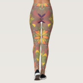 Levendige naadloze patroon Leggings - Zachte kleur (Achterkant)