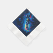 Levendige nachtelijke hemel Abstract Servet (Hoek)