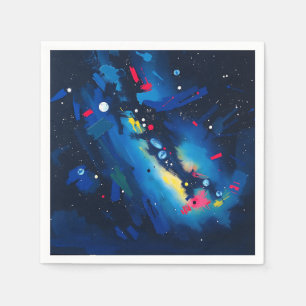 Levendige nachtelijke hemel Abstract Servet
