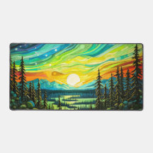 Levendige nachtelijke hemel bij zonsondergang