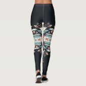 Levendige Nachten (groot patroon) Leggings (Achterkant)