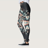 Levendige Nachten (groot patroon) Leggings (Links)
