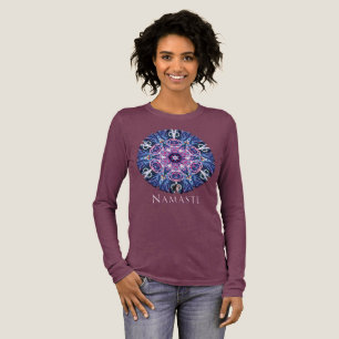 Levendige Namaste Kaleidoscoop T-shirt