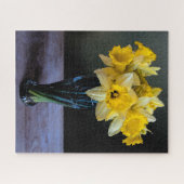 Levendige narcissen Stilleven Waterverf Legpuzzel (Horizontaal)