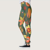 Levendige Natuur Leggings - Artistic Digital Print (Links)