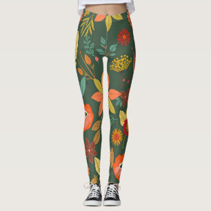 Levendige Natuur Leggings - Artistic Digital Print