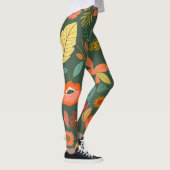 Levendige Natuur Leggings - Artistic Digital Print (Rechts)