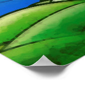 Levendige Natuur Tree of Life Decoratief Poster (Hoek)