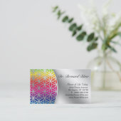 Levendige Natuur Visitekaartje Zilver (Staand voorkant)