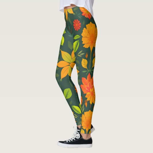Levendige Natuurelementen Leggings (Links)