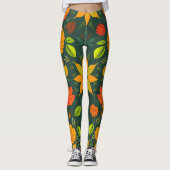 Levendige Natuurelementen Leggings (Voorkant)