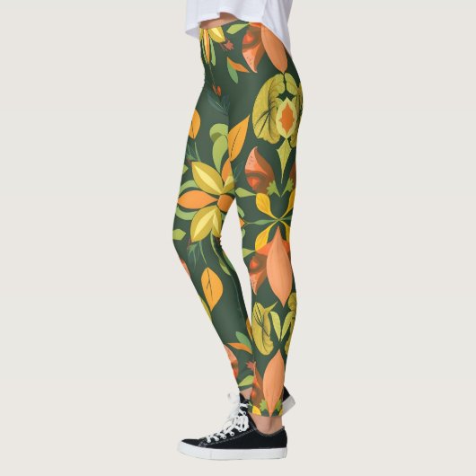 Levendige Natuurelementen Leggings (Links)