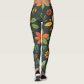 Levendige Natuurelementen Leggings - Bold Digital  (Achterkant)