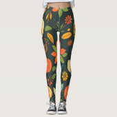 Levendige Natuurelementen Leggings - Bold Digital  (Voorkant)