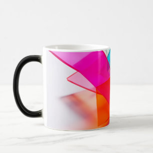 Levendige Neon Abstracte 3D Doorschijnende Rechtho Magische Mok
