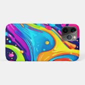 Levendige Neon Abstracte Kunstspatten Case-Mate iPhone Case (Achterkant (horizontaal))