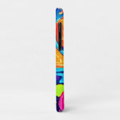 Levendige Neon Abstracte Kunstspatten Case-Mate iPhone Case (Achterkant/links)