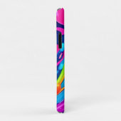 Levendige Neon Abstracte Kunstspatten Case-Mate iPhone Case (Achterkant/rechts)