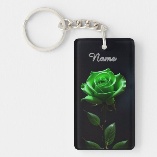 Levendige Neon Bloem Ontwerp Sleutelhanger (Voorkant)