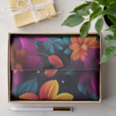 Levendige Neon Bloemen in het donker Tissuepapier (Geschenk)