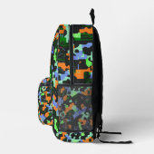 Levendige Neon Camouflage Bedrukte Rugzak (Rechts)