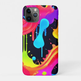 Levendige Neon Color Splash Art Case-Mate iPhone Case