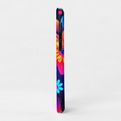 Levendige Neon Floral Art Case-Mate iPhone Case (Achterkant/links)