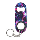 Levendige Neon Flower Burst Mini Flessenopener (Voorkant)